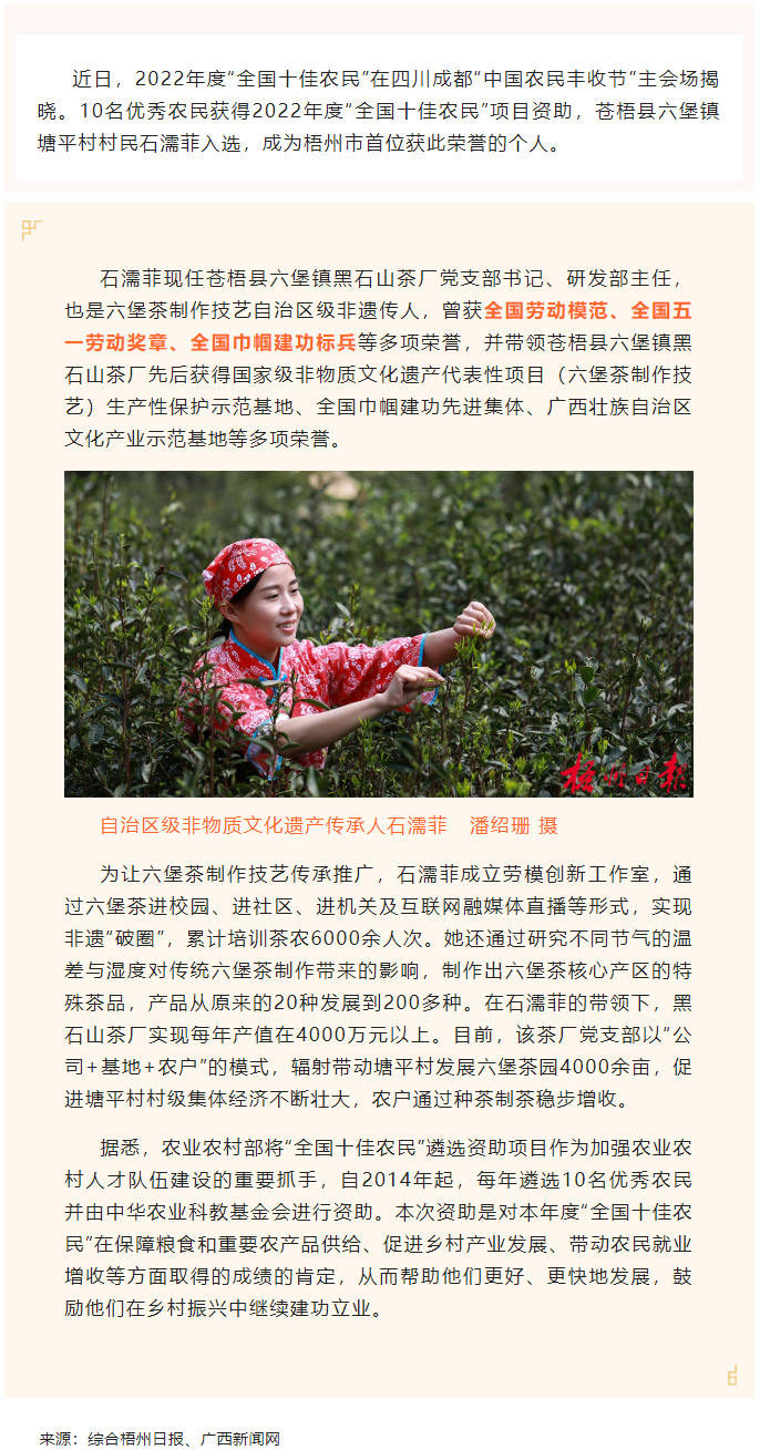 2022年&ldquo;全國十佳農(nóng)民&rdquo;揭曉 全國勞模石濡菲上榜！.png