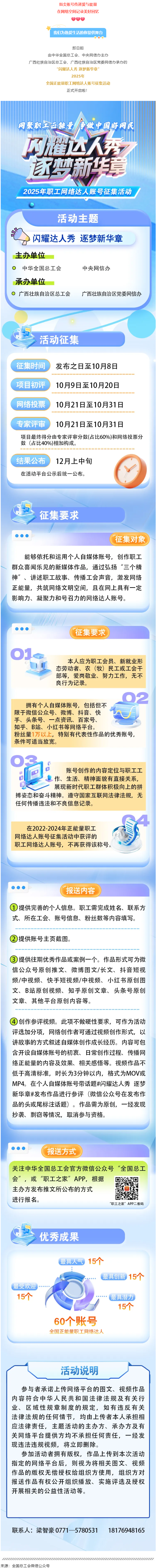 &ldquo;閃耀達人秀 逐夢新華章&rdquo;正能量職工網(wǎng)絡(luò)達人賬號征集活動來啦！.png