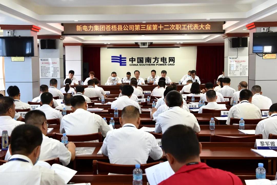 南方電網(wǎng)廣西蒼梧縣公司工會(huì)三屆十二次職工代表大會(huì)暨2020年工作會(huì)議召開(kāi)